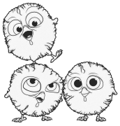 Gratis voëls Online Coloring